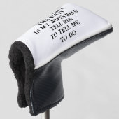 Couvre-club De Golf Golf Head Cover Husband Wife's Joke (Devant 3/4)