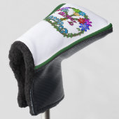 Couvre-club De Golf Golf Head Cover - Peace & Love (Devant 3/4)