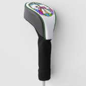 Couvre-club De Golf Golf Head Cover - Peace & Love (Incliné)