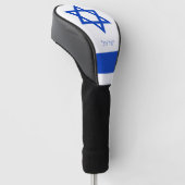 Couvre-club De Golf Golf Israël & Israël Drapeau hébreu/Golf Clubs Cou (Incliné)