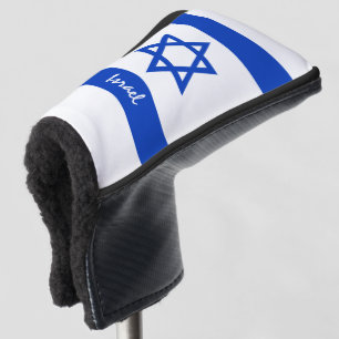 Couvre-club De Golf Golf Israel & Israel Flag / Clubs de golf Couvertu
