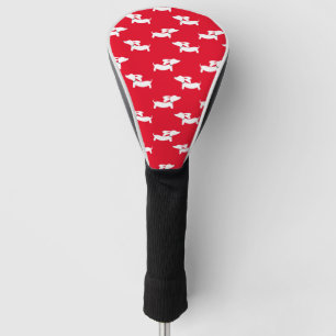 Couvre-club De Golf Golf Jouer Dachshund Maman Rose
