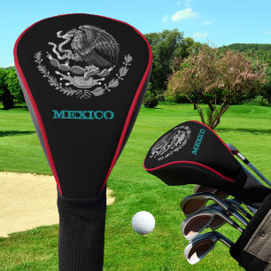 Couvre-club De Golf Golf Mexique & Aigle mexicain armoiries / drapeau