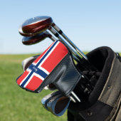 Couvre-club De Golf Golf Norvège & Norwegian Drapeau / Clubs de golf C (In Situ)