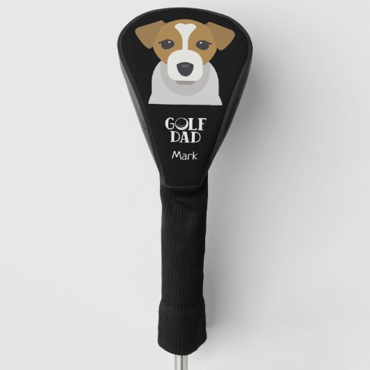 Couvre-club De Golf Golf Papa pour Amoureux de les chiens (Devant)