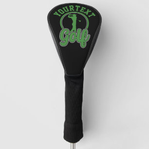 Couvre-club De Golf Golf personnalisé AJOUTER NOM Retro Pro Golfeur Sw