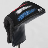 Couvre-club De Golf *~* Golf Putter Cover Patriotic Modern USA Drapeau (Devant 3/4)