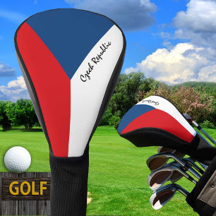 Couvre-club De Golf Golf République Tchèque & Drapeau /CZ Clubs de G