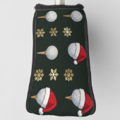 Couvre-club De Golf Golf thème Noël (Tourné à 90°)