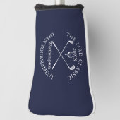 Couvre-club De Golf Golf Tournament Classic Event Navy Blue (Tourné à 90°)