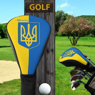 Couvre-club De Golf Golf Ukraine & drapeau ukrainien /Club de golf Ukr