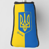 Couvre-club De Golf Golf Ukraine & drapeau ukrainien /Clubs de golf Co (Tourné à 90°)