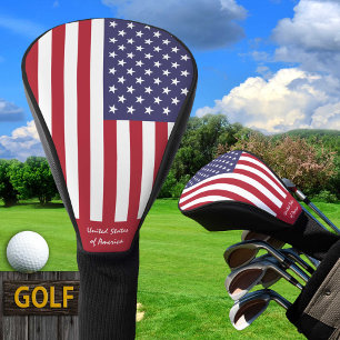 Couvre-club De Golf Golf USA & American Flag / Golf Club Covers