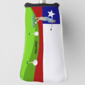 Couvre-club De Golf Golfeur chilien (Tourné à 90°)