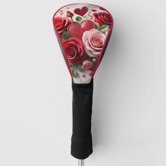 Couvre-club De Golf Golfeuse de la Saint-Valentin (Devant)