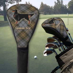 Couvre-club De Golf Gordon Setter sur Patiné Gordon Tartan