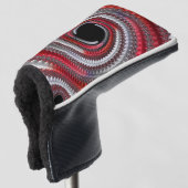 Couvre-club De Golf Gradient noir abstrait (Devant 3/4)