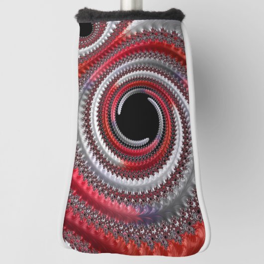 Couvre-club De Golf Gradient noir abstrait (Tourné à 90°)