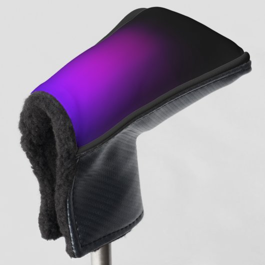 Couvre-club De Golf Gradient violet noir (Devant 3/4)