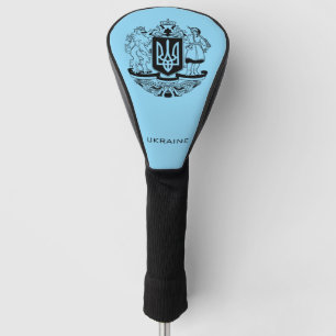 Couvre-club De Golf Grand blason d'Ukraine Monochrome Beaux-Arts