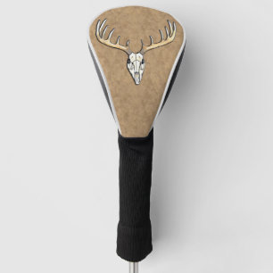 Couvre-club De Golf Grand crâne de cerfs communs d'Antler