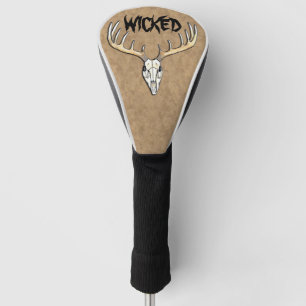 Couvre-club De Golf Grand crâne mauvais de cerfs communs d'Antler