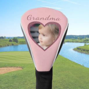 Couvre-club De Golf Grand-mère Coeurs roses Personnalisé Grand-Enfant