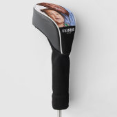 Couvre-club De Golf Grandad Established Modern Bold Photo (Incliné)