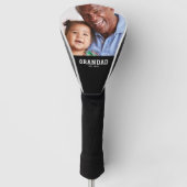 Couvre-club De Golf Grandad Established Modern Bold Photo (Devant)