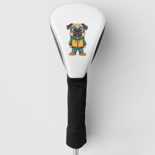 Couvre-club De Golf Graphisme de mode de rue de dessin animé de chien 