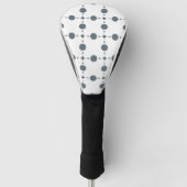 Couvre-club De Golf Gray Polka Dots, Polka Dot Pattern, Dots (Devant)