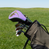 Couvre-club De Golf Green Gecko Tribal Purple (In Situ)