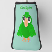 Couvre-club De Golf Green Parrot Design (Tourné à 90°)