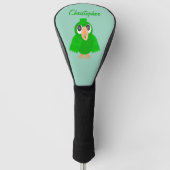Couvre-club De Golf Green Parrot Design (Devant)