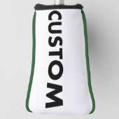 Couvre-club De Golf GREEN Piping Custom Golf Putter Headcover Blank (Tourné à 90°)