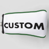 Couvre-club De Golf GREEN Piping Custom Golf Putter Headcover Blank (Devant)