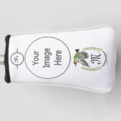 Couvre-club De Golf Green woodpecker à Flight monogram (Devant)