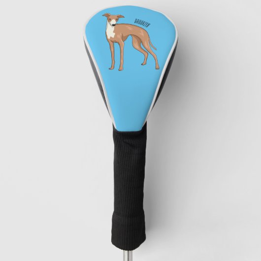 Couvre-club De Golf Greyhound dog (Devant)