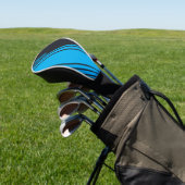 Couvre-club De Golf Gris et bleu solides personnalisables (In Situ)