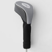 Couvre-club De Golf Gris monographique moderne (Incliné)