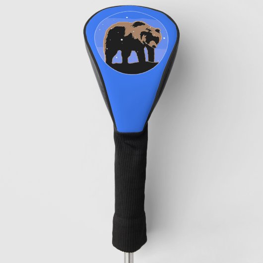 Couvre-club De Golf Grizzly Bear en hiver - Art original de la faune (Devant)