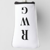 Couvre-club De Golf Gros monogramme (Tourné à 90°)