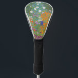 Couvre-club De Golf Gustav Klimt Fleur Jardin Cottage Nature<br><div class="desc">Un beau tableau de jardin - c'est un tableau classique de Gustav Klimt,  appelé Cottage Garden,  ou Bauergarten,  1907,  qui est un gros plan d'un jardin fleuri,  un tableau floral coloré.</div>