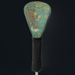 Couvre-club De Golf Gustav Klimt - Jardin de campagne avec tournesols<br><div class="desc">Jardin de campagne avec des tournesols / Jardin de ferme avec des tournesols - Gustav Klimt en 1905-1906</div>