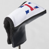 Couvre-club De Golf H Monogramme superposé sur Union Jack Flag pccn (Devant 3/4)