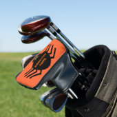 Couvre-club De Golf Halloween Black Spider Golf Putter Cover (In Situ)