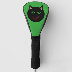 Couvre-club De Golf Halloween Chat Noir Chat Golf Couverture de conduc