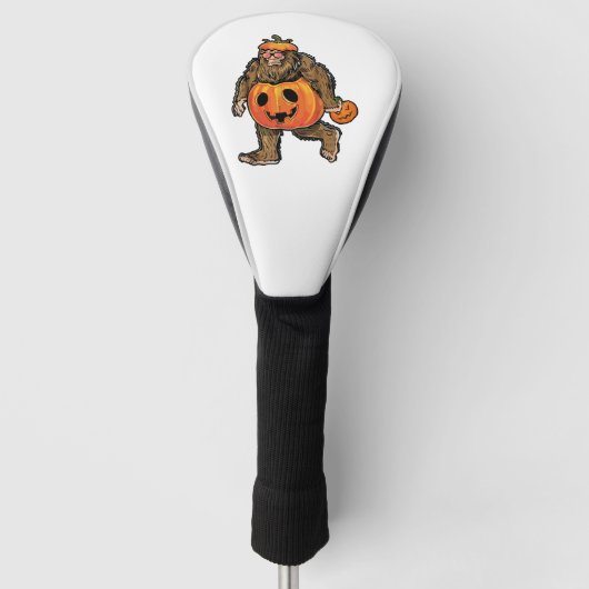Couvre-club De Golf Halloween Citrouille Bigfoot (Devant)