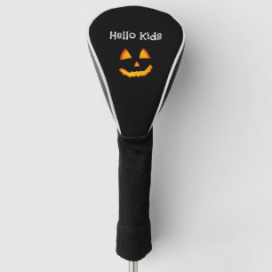 Couvre-club De Golf Halloween Citrouille Funny Hello Kids