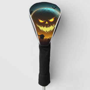 Couvre-club De Golf Halloween/citrouille/lune/automne